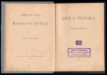 Karolina Světlá: Kříž u potoka