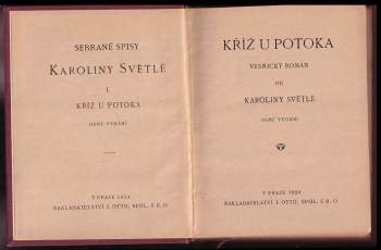 Karolina Světlá: Kříž u potoka