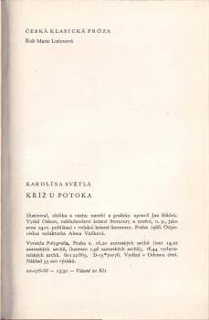 Karolina Světlá: Kříž u potoka