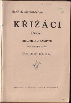 Henryk Sienkiewicz: Křižáci
