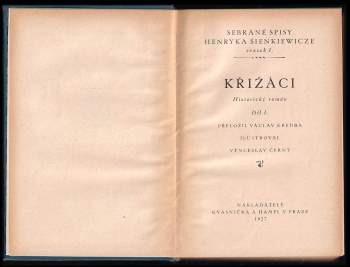 Henryk Sienkiewicz: Křižáci