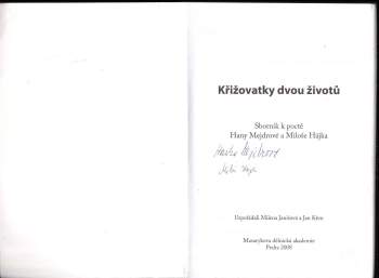 Miloš Hájek: Křižovatky dvou životů