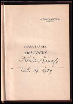 Fráňa Šrámek: Křižovatky