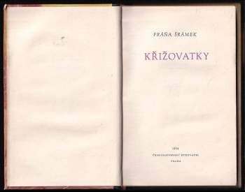 Fráňa Šrámek: Křižovatky