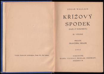 Edgar Wallace: Křížový spodek