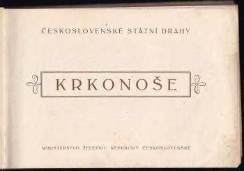 Jan Kamenický: Krkonoše