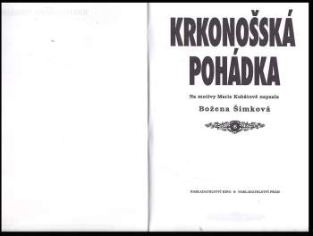 Božena Šimková: Krkonošská pohádka