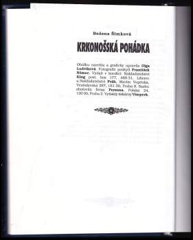 Božena Šimková: Krkonošská pohádka