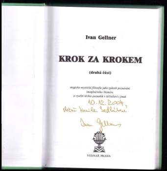 Ivan Gellner: Krok za krokem