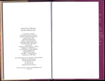 Gabriel García Márquez: Kronika ohlášené smrti