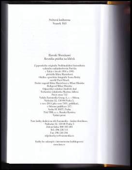 Haruki Murakami: Kronika ptáčka na klíček