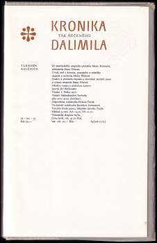 Dalimil: Kronika tak řečeného Dalimila