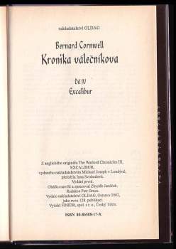 Bernard Cornwell: Kronika válečníkova
