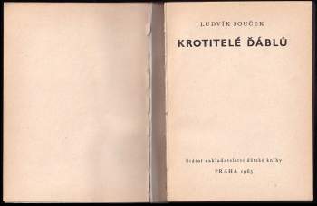 Ludvík Souček: Krotitelé ďáblů