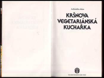 Adirádža dása: Kršnova vegetariánská kuchařka