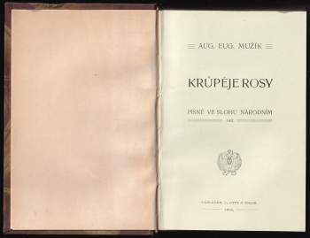 Augustin Eugen Mužík: Krůpěje rosy