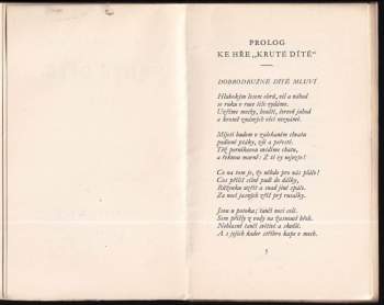 Viktor Dyk: Kruté dítě