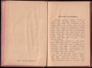 Auguste De Villiers De L'Isle-Adam: Kruté povídky