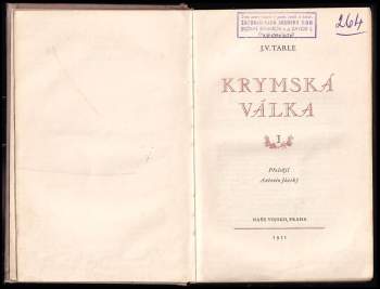 Jevgenij Viktorovič Tarle: Krymská válka