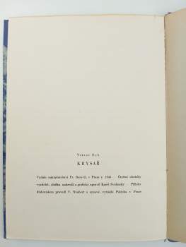 Viktor Dyk: Krysař