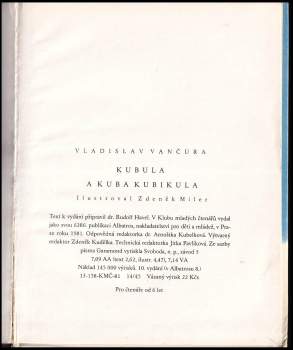 Vladislav Vančura: Kubula a Kuba Kubikula