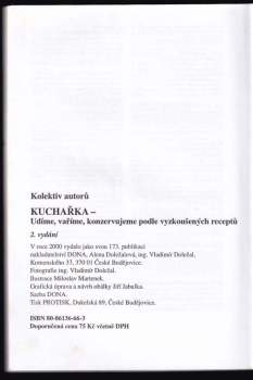 Vladimír Doležal: Kuchařka