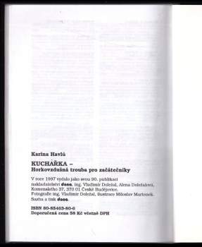 Karina Havlů: Kuchařka