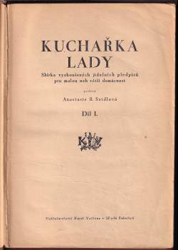 Anastasie B Seidlová: Kuchařka "Lady"