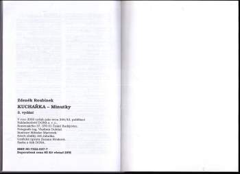 Zdeněk Roubínek: Kuchařka - minutky