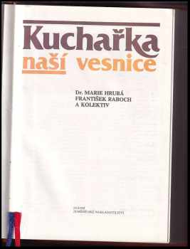 František Raboch: Kuchařka naší vesnice