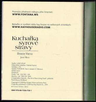 Doreen Virtue: Kuchařka syrové stravy