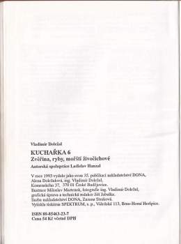 Vladimír Doležal: Kuchařka