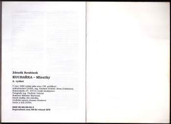 Zdeněk Roubínek: Kuchařka