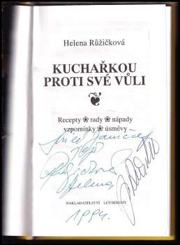 Helena Růžičková: Kuchařkou proti své vůli