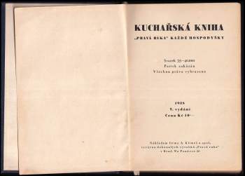 Kuchařská kniha "Pravá ruka" každé hospodyňky
