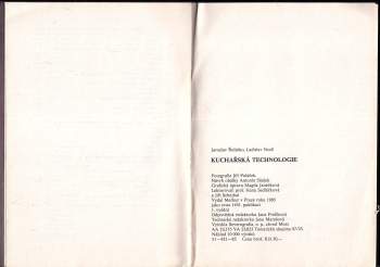 Ladislav Nodl: Kuchařská technologie