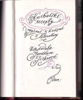 Adolf Born: Kuchařské recepty vypsané z krásné literatury