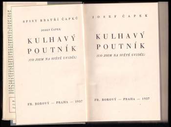 Josef Čapek: Kulhavý poutník