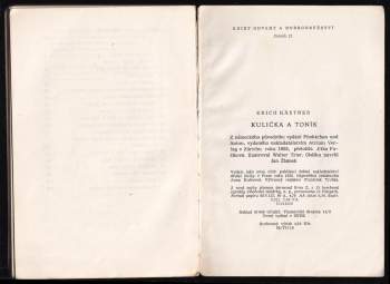 Erich Kastner: Kulička a Toník