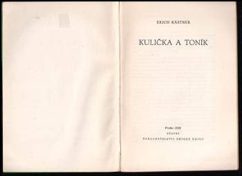 Erich Kastner: Kulička a Toník