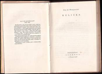 Guy de Maupassant: Kulička