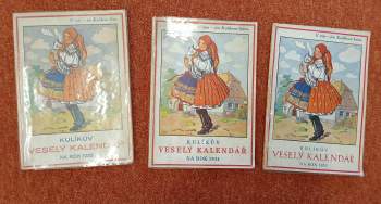 Kulíkův veselý kalendář na rok 1933 - 1935 - 3 kalendáře