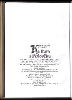 Pavel Spunar: Kultura středověku