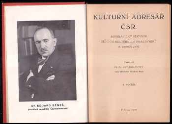 Antonín Dolenský: Kulturní adresář ČSR