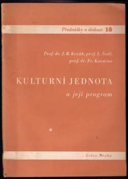 Kulturní jednota a její program