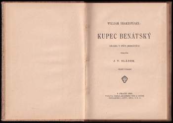 William Shakespeare: Kupec benátský