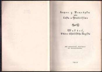 William Shakespeare: Kupec z Wenedyku, nebo, Láska a přátelstwo ; Makbet, wůdce ssottského wogska : dvě rokokové povídky ze Shakespeara