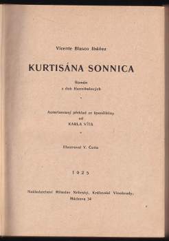 Vicente Blasco Ibáñez: Kurtisána Sonnica