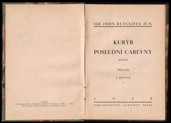 John Retcliff: Kurýr poslední carevny