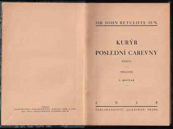John Retcliff: Kurýr poslední carevny